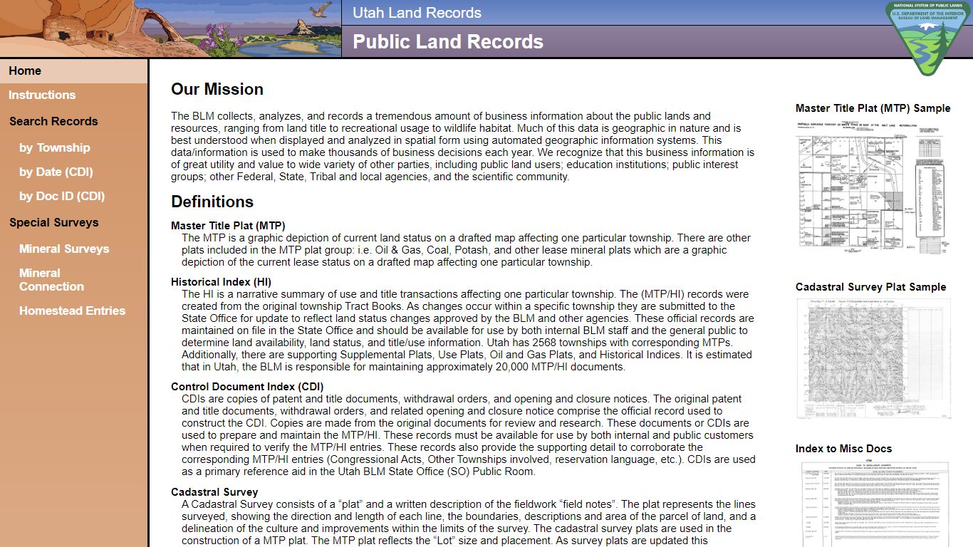 Public Land Records