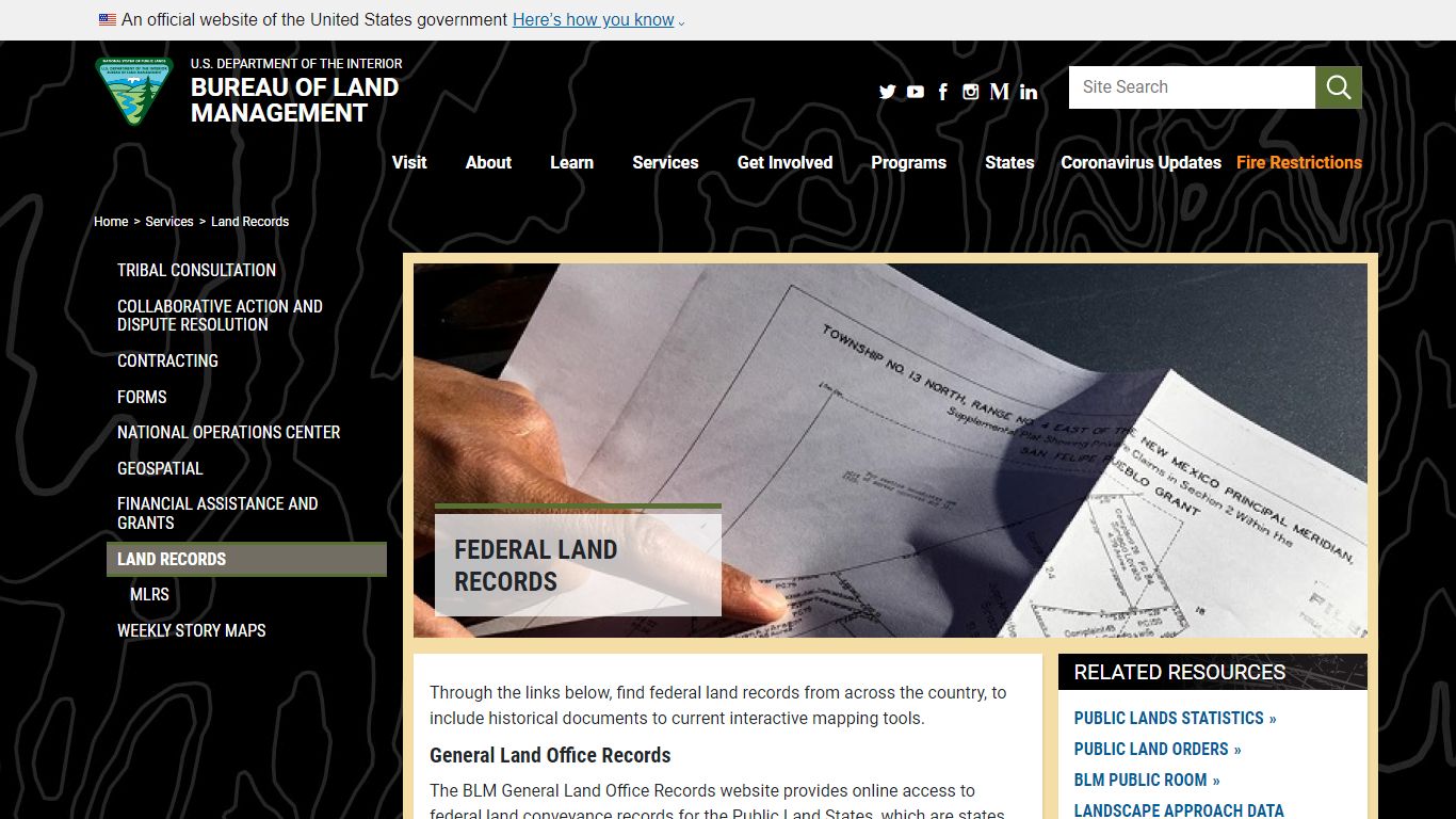 Land Records | Bureau of Land Management